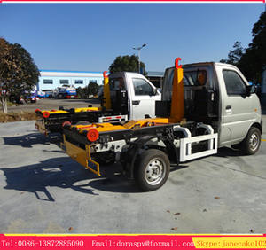 รถขนขยะแบบหมุนได้2ตันตะขอไฮดรอลิกสำหรับยกภาชนะขนาดเล็ก - Product Image 3