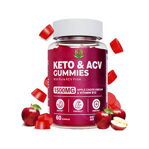 OEM ODM Organic Keto Acv Gummies 1500mg Vinagre de manzana Vitamina B12 Polvo de raíz de remolacha Soporte Digestivo Adelgazante Keto Gummies - Product Image 1