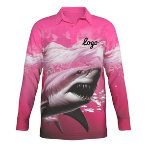 2025 UPF50 + informal de secado rápido para hombre para camisetas de Polo Impresión de logotipo personalizado de talla grande manga larga 180 impresión gráfica por sublimación - Product Image 1