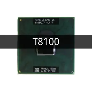 Core 2 Duo T8100 SLAUU SLAYZ 2.1 GHz Used Dual-Core Dual-Thread CPU Processor 3M 35W Socket P