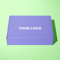 Holografische Geschenkverpackung Großhandel Benutzerdefiniertes Logo Versandkarton Geringe Mindestbestellmenge Recycelbare Kleine Faltbare Wellpappe Matt Laminierte Verpackungsbox