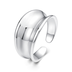 Anillo de banda lisa geométrico moderno, unisex, para uso diario, regalo de joyería de moda - Product Image 1