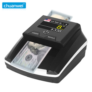 Chuanwei Detector de billetes de banco con máquina de conteo UV, contadores de monedas, detector de billetes - Product Image 2