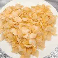 Bunga Hias Tanaman Bunga Hydrangea Daun Besar yang Diawetkan Kelopak Bunga Hydrangea Warna Putih Champagne Kelopak Bunga Hydrangea Konfeti Pernikahan