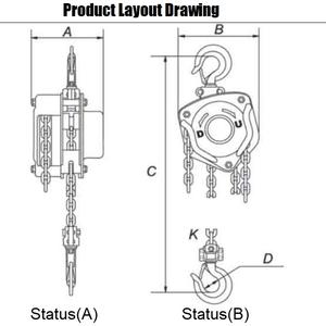 Yeni güncelleme ucuz fiyat <span class=keywords><strong>1.5ton</strong></span> 2ton zincir blok kolay kullanım dayanıklı zincir blok kasnak - Product Image 5