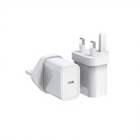 TKT 2025 pengisi daya Cepat 20W tipe-c UK Plug OEM EU pengisi daya dinding AS dengan perlindungan OTP untuk iPhone produk terlaris