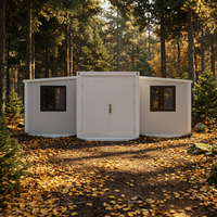 Maison conteneur de luxe préfabriquée en acier télescopique extensible, installation rapide, salle de bain, 20/40FT, pour camping en plein air, tente, bureau