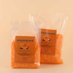 WaxNewK Glitter Golden Spa scelta arancio profumo colofonia senza Gel cera dura 2.2 LB / 1KG depilazione di cera fagioli di cera depilazione - Product Image 1