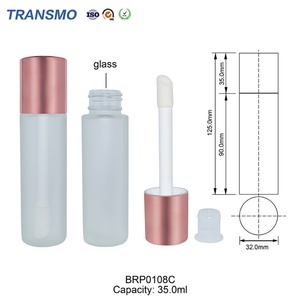 Envase de Tubo de Vidrio con Tapa, Envase Vacío para Brillo Labial, Logotipo Personalizado, Tubo Blanco para Bálsamo Labial, Tubo de Vidrio para Brillo Labial - Product Image 2