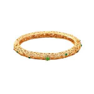 <span class=keywords><strong>Jade</strong></span> Natural Noble Consort Pulsera Chapado en oro Ice Yang Pulsera <span class=keywords><strong>de</strong></span> piedras preciosas verdes Flor filiforme antigua Pulsera <span class=keywords><strong>de</strong></span> estilo <span class=keywords><strong>chino</strong></span> - Product Image 1