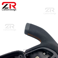 Volant de course personnalisé en fibre de carbone mate de style F1 pour l'intérieur de voiture Dodge Challenger Hellcat Charger SRT
