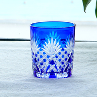 Handgesneden zandgestraald glas met bloemenpatroon, op maat gegraveerd, voor whisky, bourbon, brandewijn, hotels, bars, groothandel