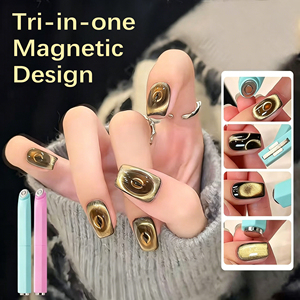Imán para <span class=keywords><strong>Uñas</strong></span> Ojo de Gato 3 en 1 Desmontable, Imán Fuerte de Doble Punta para Arte de <span class=keywords><strong>Uñas</strong></span>, Herramientas DIY - Product Image 3