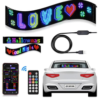 Panel LED programable camión parabrisas tablero de mensajes foto pantalla Led interior SDK USB alimentado coche Led signo interior sin contacto