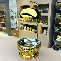 Catering-Zubehör Luxus-Chafing-Dishes Speisenwärmer Buffet-Set Servierschale für Gewerbliche Küchenausstattung Hotel Restaurant