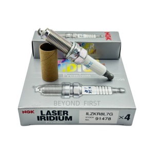 Bougie d'allumage NGK Iridium, pièces d'origine 91478 ILZKR8L7G pour DS <span class=keywords><strong>DS7</strong></span>/DS9 1.6T, Peugeot 408/508L 1.6T, <span class=keywords><strong>Citroën</strong></span> C6/Aircross 1.8T - Product Image 1