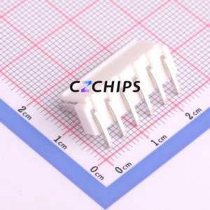 VH3.96-6AW Wire-to-Board Pin Header Bent Lead Through Hole,P=3.96mm Connector 1x6P 3.96mm Right Angle Insert 6P - Product Image 2