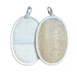 Éponge exfoliante jetable en loofah naturel pour le bain, brosse pour éliminer les peaux mortes du <span class=keywords><strong>visage</strong></span> et du corps, articles de toilette pour hôtel - Product Image 6