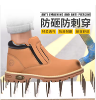 Chaussures de sécurité légères à bout en acier pour hommes et femmes, antidérapantes et respirantes pour l'hiver, l'été et le printemps.