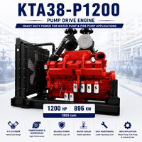 Moteur diesel V12 turbocompressé SCDC Cums KTA38-P1200 1200HP 896kW 1800 tr/min pour pompe à eau de grande capacité, système d'incendie