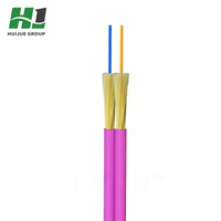 Kabel Serat Optik Dalam Ruangan HJ Plenum Rated LSZH Tahan Api Simplex Duplex untuk Kabel Bangunan dan Pusat Data