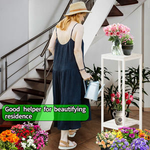 Soporte para Macetas Nórdico de Interior, Material de Acero y Hierro, Soportes de <span class=keywords><strong>Madera</strong></span>, Exhibición para el Hogar, Jardín, Vivero, Uso en el Suelo - Product Image 3