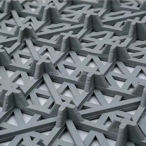 แผ่นรองกันลื่นแบบแยกส่วนแผ่นระบายน้ำแบบประกบแผ่นพีวีซีนุ่มที่เชื่อมต่อกันกระเบื้องปูพื้นสำหรับห้องน้ำห้องครัว - Product Image 5