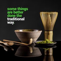 BambooWorx (kit de thé Matcha) service à thé japonais de luxe moderne fouet à Matcha écologique (Chasen) cuillère à thé (Chashaku) tasse à thé