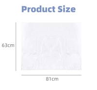 Housse de protection imperméable en plastique pour climatiseur mural mini-split 81x63cm