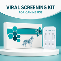 Direkt vom Hersteller: Schnelltest-Karte für Hunde gegen Hundepest, Parvovirus und Coronavirus (3-in-1) für Veterinärmedizin
