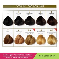 Fournisseur de nuanciers de couleurs de cheveux pour salon de coiffure, prix d'usine professionnel OEM