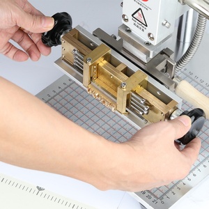 Machine de gaufrage manuelle à chaud pour lettres alphabétiques en laiton, moule en laiton pour logo, machine de marquage à chaud - Product Image 4