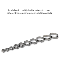 Sertissage Offre Spéciale de collier de serrage à oreille unique pour tuyau d'irrigation en poly