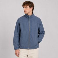 En gros, Survêtement de sport personnalisable vierge pour homme, comprenant un pantalon de jogging et une veste de survêtement coupe-vent empilée en nylon