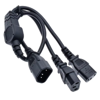Câble de bouilloire C13 à C14 câbles d'extension câble répartiteur Y 220V 250V cordon d'alimentation électrique