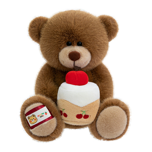 Lindo Oso de Peluche con Forma de Pastel, Juguete de Peluche Súper Suave, Muñeco de Peluche, Venta al por Mayor y al Detal, Compañero Infantil, Regalo de Cumpleaños - Día de San Valentín - Product Image 1
