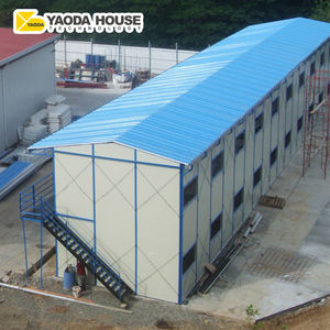 Panel sándwich marco de acero casa K prefabricada Filipinas Modular prefabricado dos pisos tipo K Casa de oficina móvil - Product Image 1