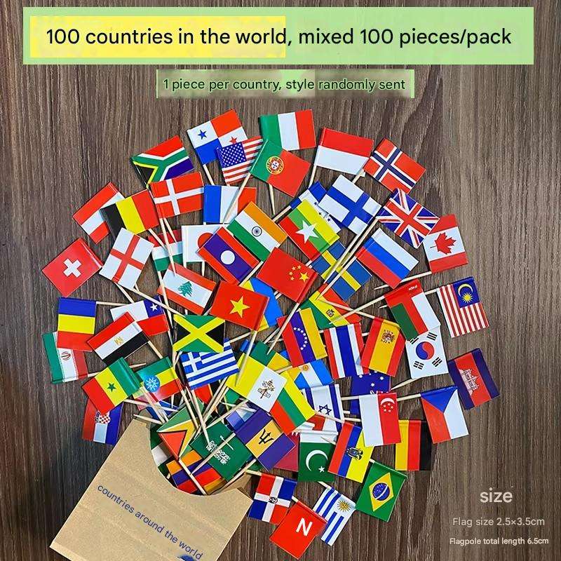 100 pays mélangés au hasard 100/sac