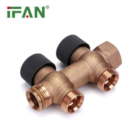 Accessoires de plomberie de haute qualité, collecteur de chauffage au sol 2/3/4/5/6 voies en laiton PEX