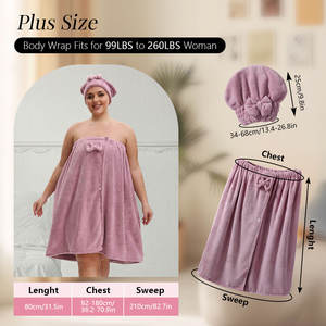 <span class=keywords><strong>Set</strong></span> di <span class=keywords><strong>asciugamani</strong></span> <span class=keywords><strong>da</strong></span> bagno in microfibra di grandi dimensioni in microfibra morbido assorbente per la doccia a figura intera - Product Image 2