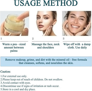 Balsamo detergente per il collagene-struccante E detergente per il viso con oli idratanti, vitamina E E burro di karité - Product Image 6