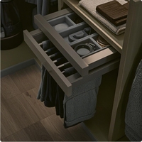 Armoire de rangement haut de gamme personnalisée, dressing moderne en bois pour chambre à coucher