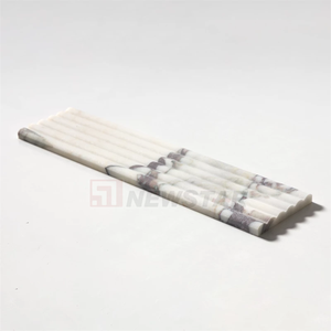 Newstar – revêtement en pierre pour mur intérieur, carreaux de marbre cannelés, carrera, blanc, flûte, marbre, mur de salle de bains, Tlies, 3D, vente en gros - Product Image 2