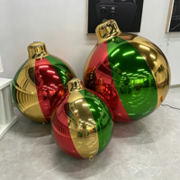 Décorations de Noël suspendues : Miroirs, cloches, boules miroir, gonflables publicitaires pour événements scéniques, en Vert, Rouge, Argent, Or