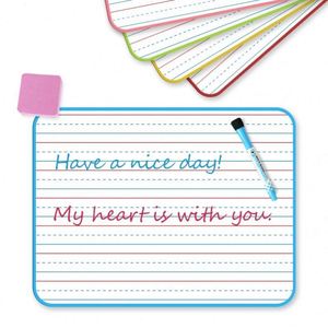 Tableau blanc magnétique double face portable pour enfants avec lignes, idéal pour l'écriture - Product Image 2