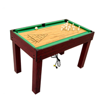 Table de jeux multifonctionnelle 4-en-1 à petite échelle, ensemble combiné multifonctionnel, mini billard, MDF écologique, divertissement sportif d'intérieur