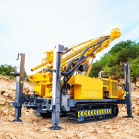 Foreuse à chenilles de type impact pour puits d'eau, machine de forage civile de grand diamètre, profondeur 500m, avec garantie de plus de 5 ans