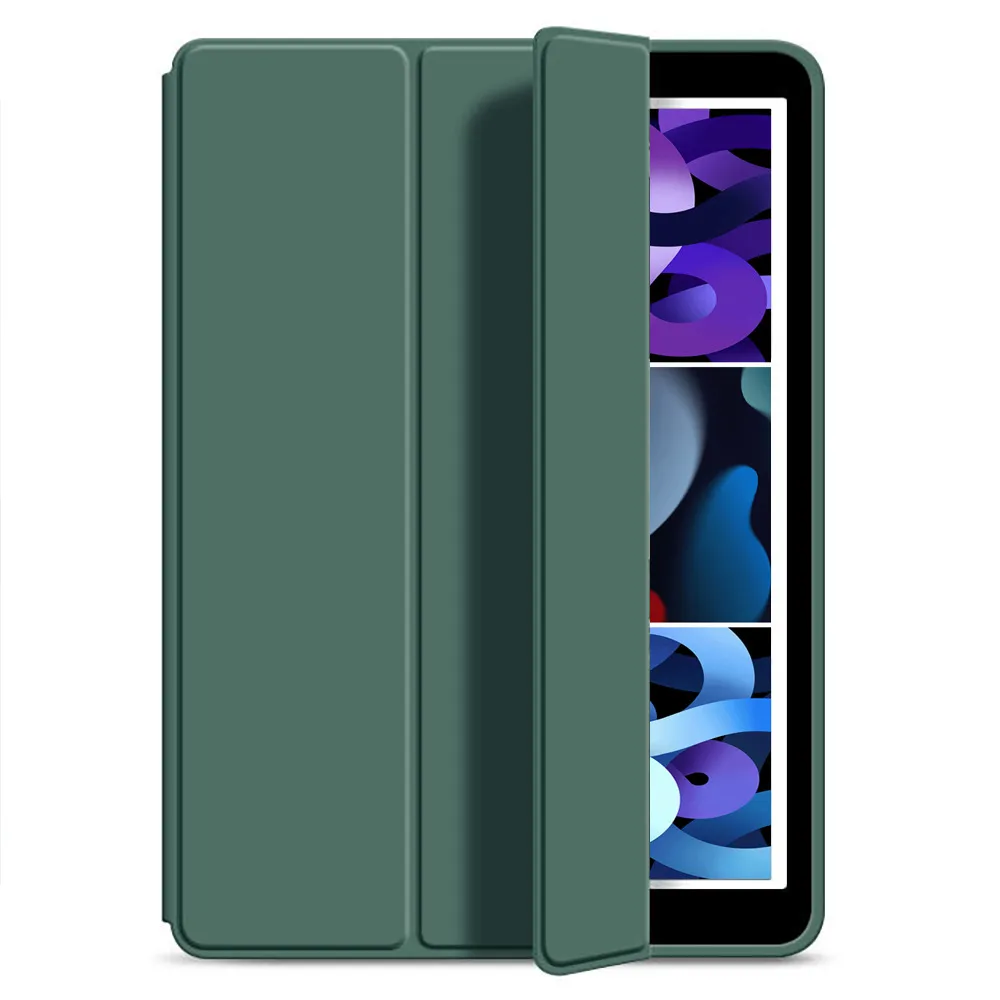 Casing pelindung Tablet TPU lembut Flip lipat tiga cerdas tahan guncangan untuk iPad 11 inci