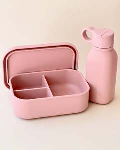 Lonchera Bento de Silicona de Alta Capacidad con Tres Compartimentos, Apta para Alimentos, Libre de BPA, con Tapa Apta para Microondas - Product Image 2