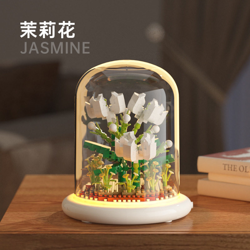 [Fleur de Jasmin 799 Particules] Abat-jour Lumineux